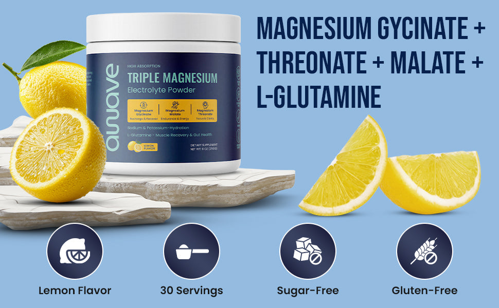 Triple Magnesium Electrolyte Powder Awave Life