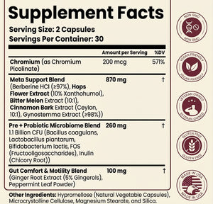 Metabolism & Energy Support Herbal Supplement